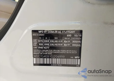 2016 Mercedes-Benz Gla 250 z USA, uszkodzony, nr VIN WDCTG4EB1GJ206999